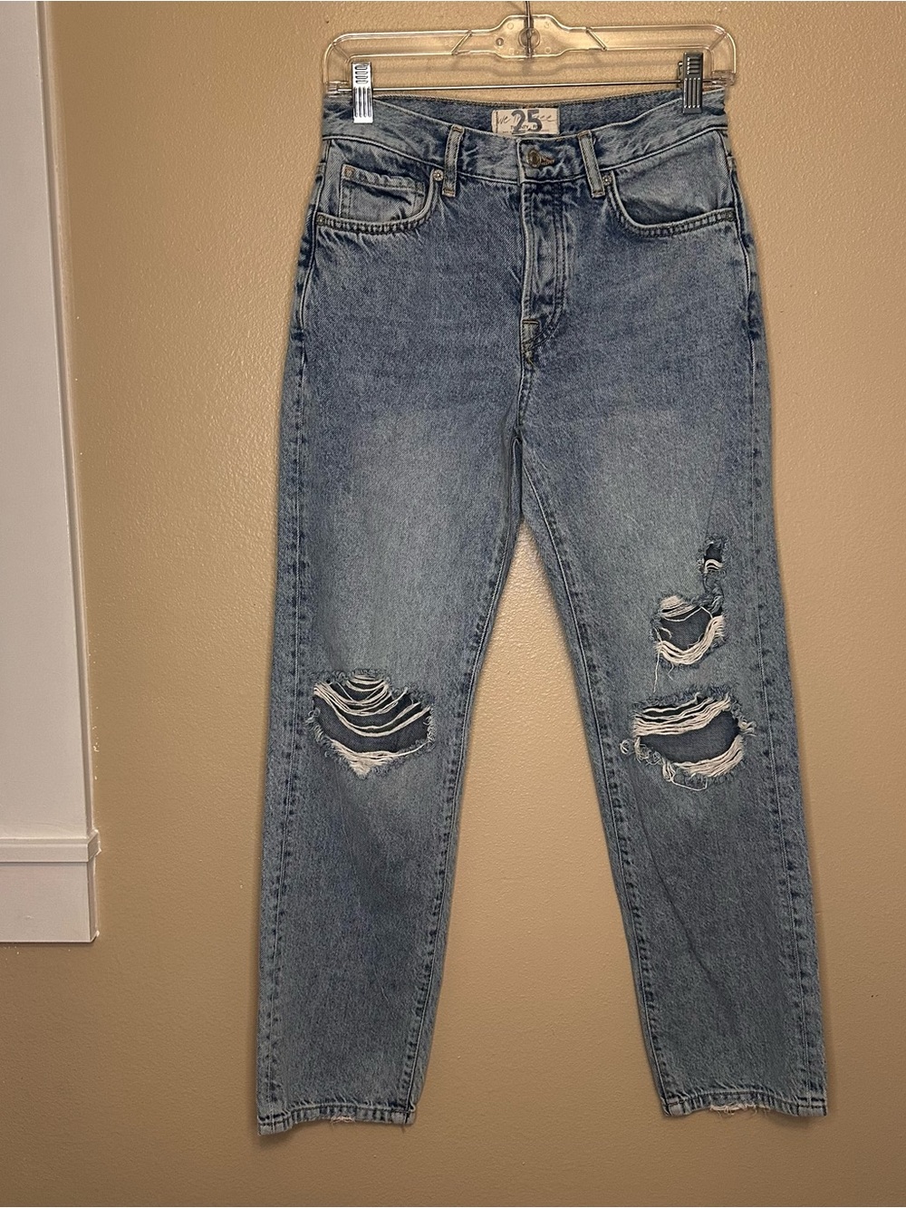 We The Free Light Blue Ripped Boyfriend Jeans
